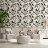 Monochrome Spotted Artistry Wallpaper⁠