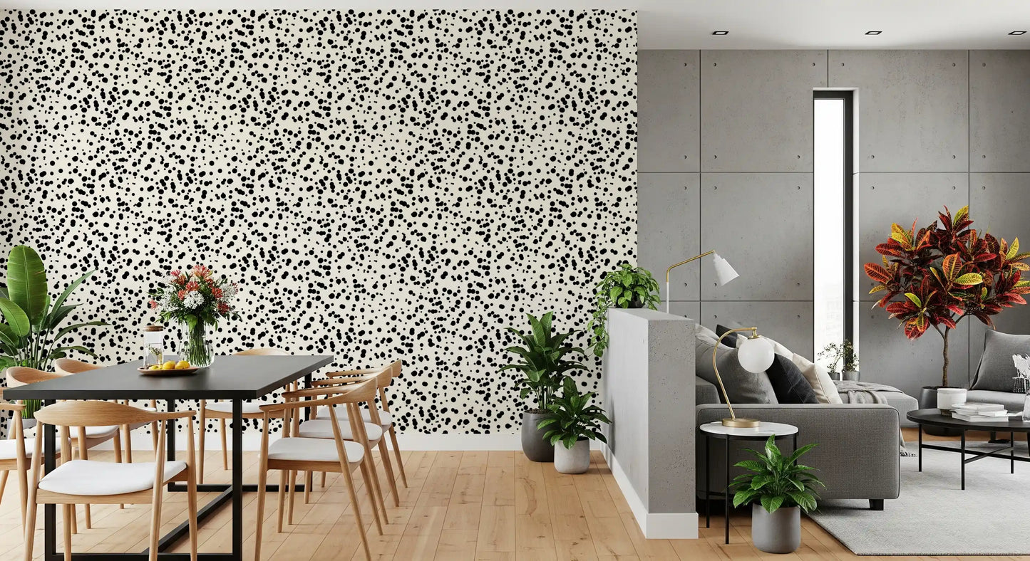 Monochrome Spotted Artistry Wallpaper⁠