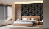 Monochrome Scattered Dots Pattern Wallpaper⁠