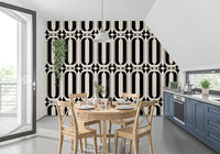 Graphic Interlocking Curves Wallpaper⁠