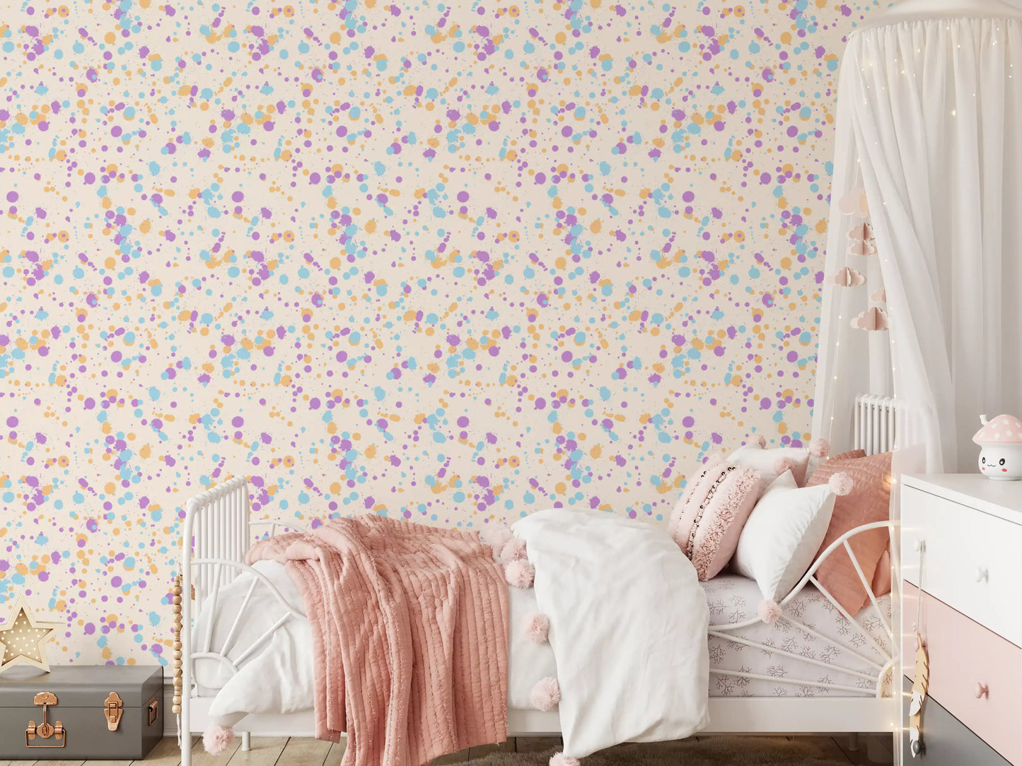 Painterly Dot Composition Wallpaper⁠