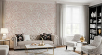 Soft Blush Organic Foliage Wallpaper⁠