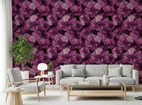 Velvet Petal Botanical Dark Wallpaper⁠
