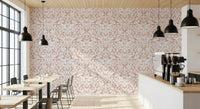 Vintage Blush Floral Damask Wallpaper⁠