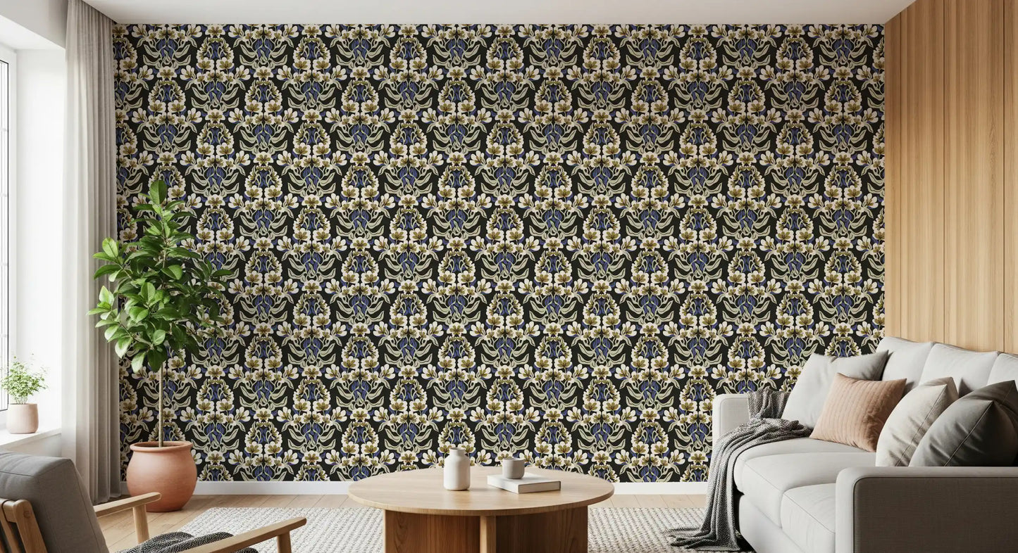 Botanical Heritage Trellis Wallpaper⁠
