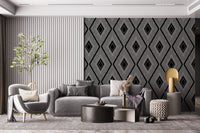 Monochromatic Geometric Diamond Lattice Wallpaper⁠