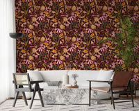 Vintage Botanical Twilight Wallpaper⁠