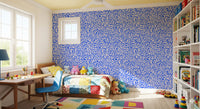 Vibrant Cobalt Swirl Pattern Wallpaper⁠