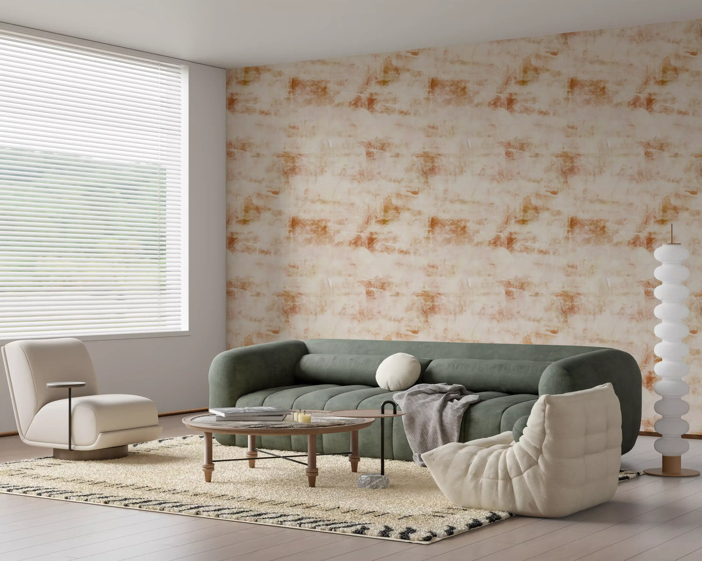 Rustic Earthy Patina Finish Wallpaper⁠