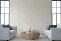 Cream and Beige Interlocking Stripes Wallpaper⁠