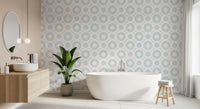 Contemporary Airy Circles Graphic Print Wallpaper⁠