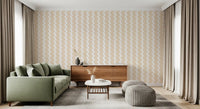 Abstract Cream Diagonal Flow Wallpaper⁠