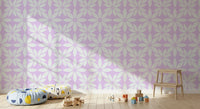 Soft Lavender Petal Lattice Wallpaper⁠