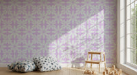 Soft Lavender Petal Lattice Wallpaper⁠