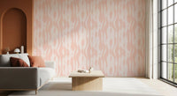Minimalist Blush Flowing Lines Wallpaper⁠