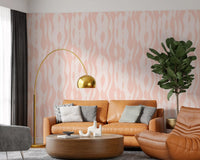 Minimalist Blush Flowing Lines Wallpaper⁠