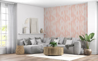 Minimalist Blush Flowing Lines Wallpaper⁠