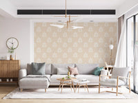 Minimalist Botanical Motif Wallpaper⁠