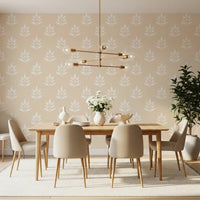 Minimalist Botanical Motif Wallpaper⁠