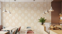 Minimalist Botanical Motif Wallpaper⁠