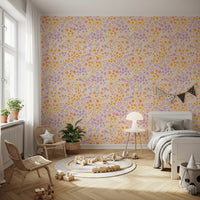 Boho Wildflower Meadow Hues Wallpaper⁠