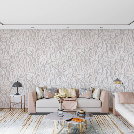 Abstract Organic Sandstone Lines Wallpaper⁠