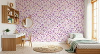 Soft Lavender Watercolor Petals Wallpaper⁠