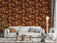 Autumn Botanical Harvest Wallpaper⁠