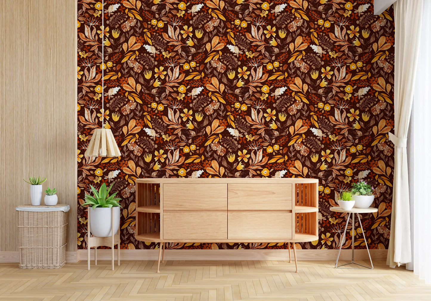 Autumn Botanical Harvest Wallpaper⁠