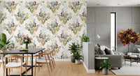 Rustic Earthy Botanical Field Wallpaper⁠