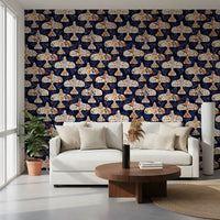 Enchanted Bird Garden Motif Wallpaper⁠