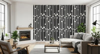Monochrome Painted Vertical Bars Wallpaper⁠