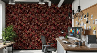 Autumnal Berry Harvest Illustration Wallpaper⁠