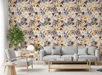 Autumn Harvest Botanical Wallpaper⁠