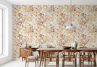 Rustic Earthy Botanical Meadow Wallpaper⁠