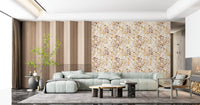 Rustic Earthy Botanical Meadow Wallpaper⁠