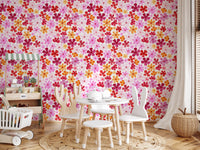 Watercolor Garden Blooms Wallpaper⁠