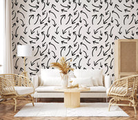 Charcoal Hand-Drawn Arrows Wallpaper⁠