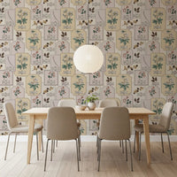 Botanical Winter Specimen Herbarium Wallpaper⁠