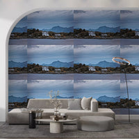 Scandinavian Mountain Fjord Haven Wallpaper⁠
