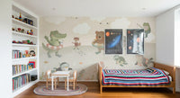 Playful Ocean Friends Illustration Wall Mural