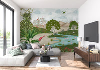 Enchanted Riverbank Flora Wall Mural
