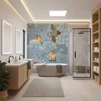 Krishna and Cows Forest Scene Wall Mural