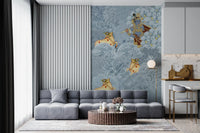 Krishna and Cows Forest Scene Wall Mural