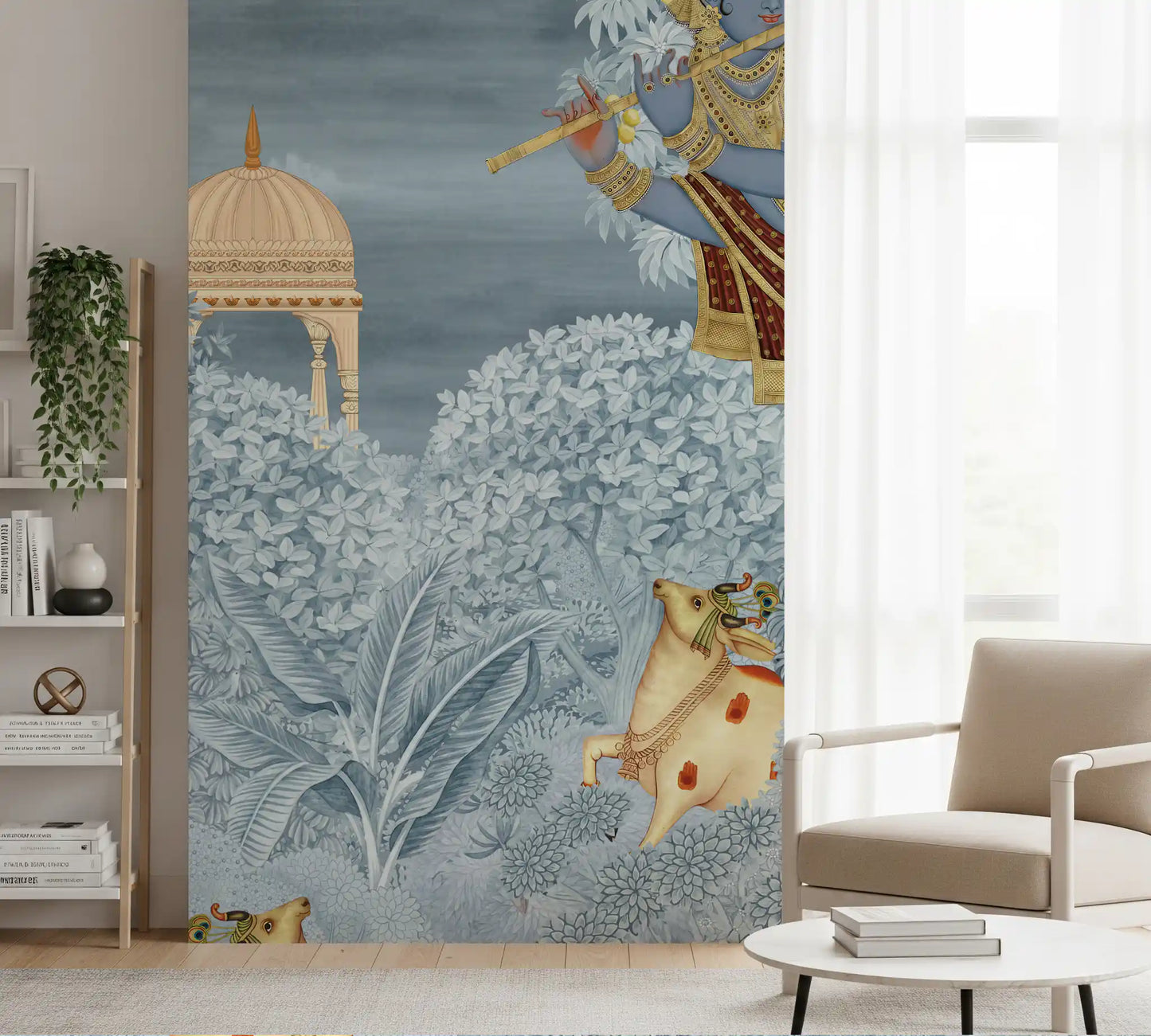 Krishna Enchanted Forest Wall Mural