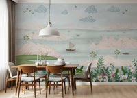 Exotic Parrot and Floral Haven Wall Mural