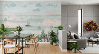 Exotic Parrot and Floral Haven Wall Mural