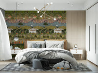 Mughal Heritage Garden Narrative Wall Mural
