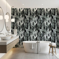 Monochromatic Abstract Brushstroke Wallpaper⁠