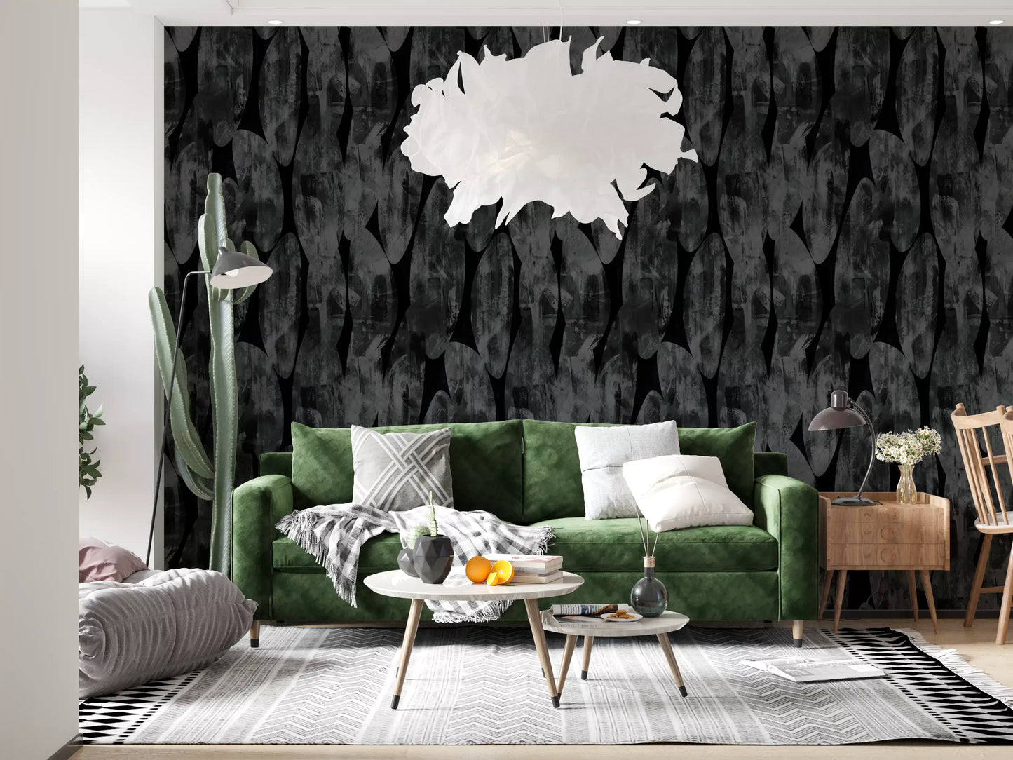Urban Shadows Painterly Expression Wallpaper⁠